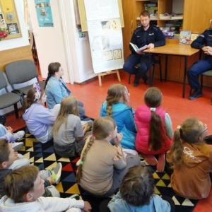 Spotkanie z policjantami w Kołbaskowie