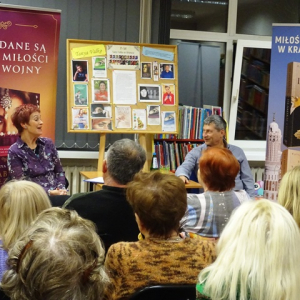 Tanya Valko i Igor Kaczmarczyk na spotkaniu z czytelnikami